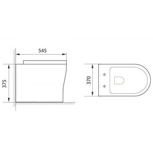 Подвесной унитаз Aquanet Roll-W CL-12249D (210766) Rimless, с сиденьем Soft Close, Slimseat-1