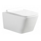 Подвесной унитаз Aquanet Tavr TAVR-W безободковый, с крышкой-сиденьем slimseat с микролифтом