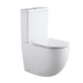 Напольный унитаз Aquanet Cetus 2.0 C1 LX-2903 (243538) безободковый с бачком 2-C-1 (243539) с крышкой-сиденьем Soft Close - Slimseat