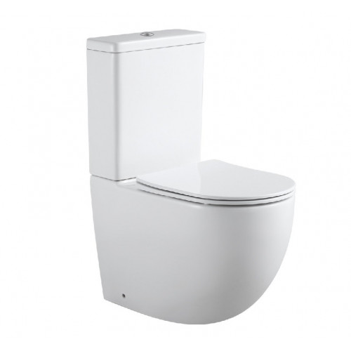 Напольный унитаз Aquanet Cetus 2.0 C1 LX-2903 (243538) безободковый с бачком 2-C-1 (243539) с крышкой-сиденьем Soft Close - Slimseat