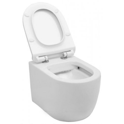 Подвесной унитаз Aquanet Rimless Cetus-W BL-102N-WHT с тонкой крышкой-сиденьем с микролифтом, безободковый (211908)-6