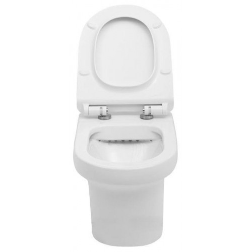 Подвесной унитаз безободковый Aquanet Nova-W BL-101N-WHT (211914) Rimless, с крышкой-сиденьем Soft Close - Slimseat-4