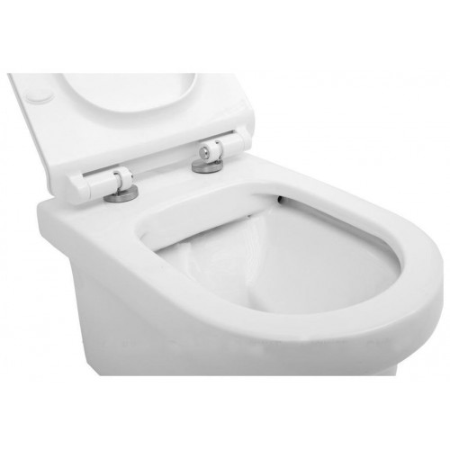 Подвесной унитаз безободковый Aquanet Nova-W BL-101N-WHT (211914) Rimless, с крышкой-сиденьем Soft Close - Slimseat-5