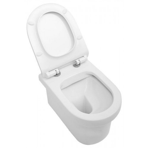 Подвесной унитаз безободковый Aquanet Nova-W BL-101N-WHT (211914) Rimless, с крышкой-сиденьем Soft Close - Slimseat-6