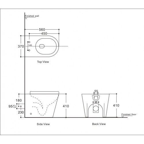 Приставной унитаз Aquanet Atago 2.0 F LX-1906 (243548) безободковый Rimless, с крышкой-сиденьем Soft Close - Slimseat-1