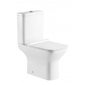 Напольный унитаз Aquanet Cube 2-C CL-12288 (240208) безободковый с бачком 2-C-1 CL-12288-1 (240209) с крышкой-сиденьем Soft Close - Slimseat
