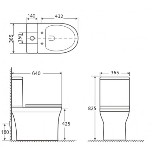Напольный унитаз Aquanet Logic-C CL-12339 (240210) безободковый с бачком CL-12339-1 (240211) с крышкой-сиденьем Soft Close - Slimseat-1
