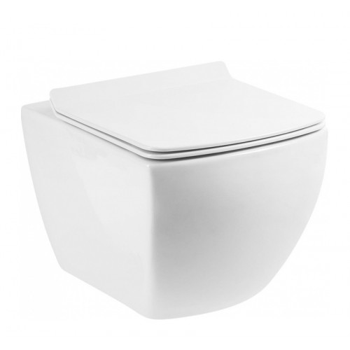 Инсталляция Grohe Rapid SL c безободковым унитазом BelBagno Carina BB514CHR, клавиша хром, комплект-4