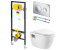 Инсталляция Viega с безободковым унитазом BelBagno Loto BB070CHR, комплект
