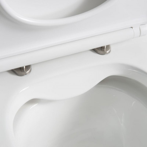 Напольный унитаз BelBagno LOUNGE, безободковый, сиденье soft close, белый, BB045/051T/BB045CPR/BB045/051SC-6