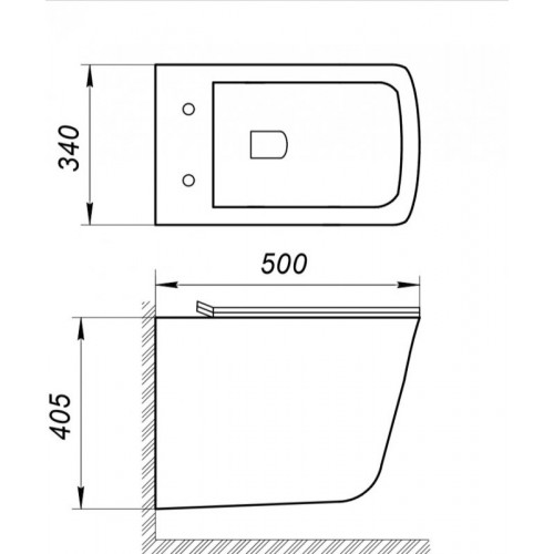 Подвесной унитаз BelBagno Marmi BB052CHR-1