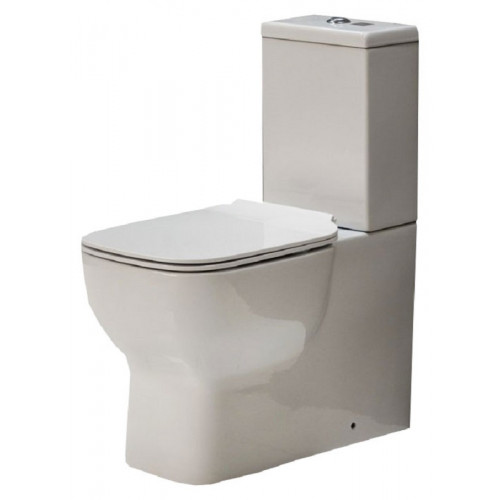 Напольный унитаз BelBagno Vaso P-trap BB127CP с крышкой-сиденьес с микролифтом