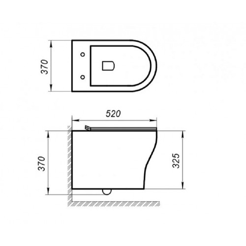 Подвесной унитаз BelBagno Acqua BB340CHR, безободковый-1