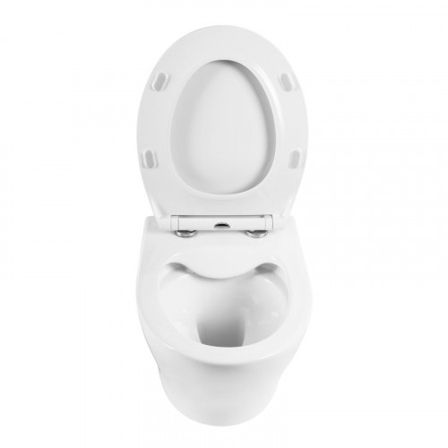 Инсталляция BelBagno с унитазом BelBagno Acqua BB340CHR, тонкое сиденье с микролифтом, клавиша хром, комплект 4 в 1-3