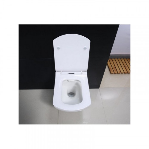 Подвесной унитаз BelBagno Carina BB514CHR, безободковый-2