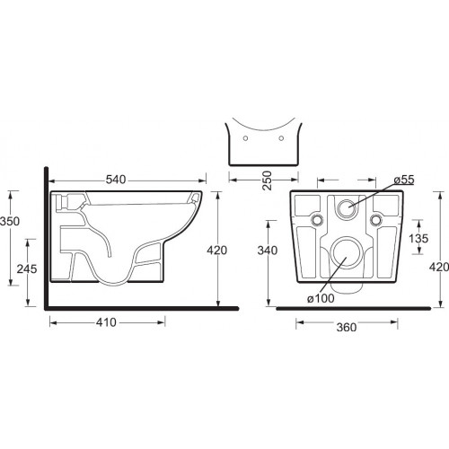Подвесной унитаз BelBagno Bingo BB548CH-3
