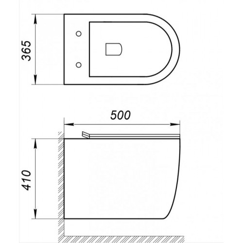 Инсталляция Ideal Standard узкая с унитазом BelBagno Amanda BB051CHR, сиденье микролифт, комплект-6
