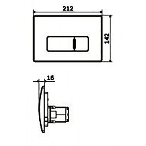 Инсталляция Am.Pm с унитазом BelBagno Alpina BB10100CHR, сиденье микролифт клавиша хром, комплект-4