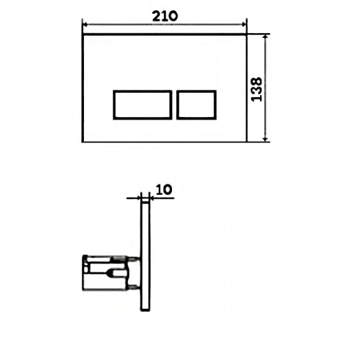 Инсталляция Am.Pm с безободковым унитазом BelBagno Carina BB514CHR, сиденье микролифт клавиша хром, комплект-6
