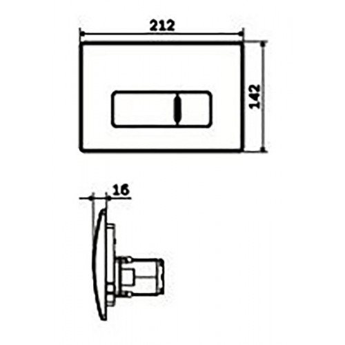 Инсталляция Am.Pm с безободковым унитазом BelBagno Sfera-R BB513CH, сиденье микролифт клавиша белая, комплект-4