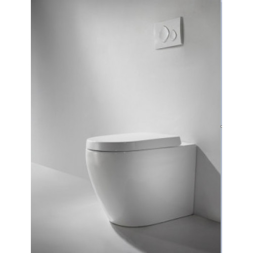 Приставной унитаз Bravat Gina C01011W-ENG сиденье с микролифтом, белый-3