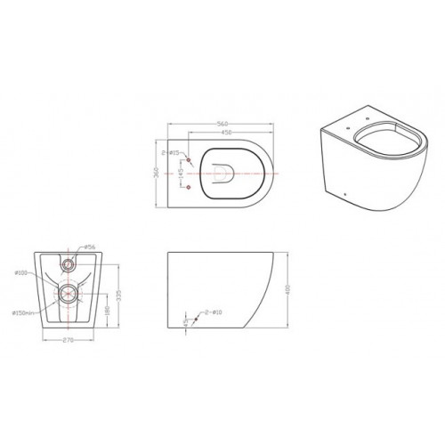 Приставной унитаз Bravat Gina C01011W-ENG сиденье с микролифтом, белый-1