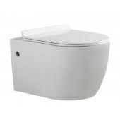 Подвесной безободковый унитаз Bravat Gina C21172UW-ENG сиденье с микролифтом, белый