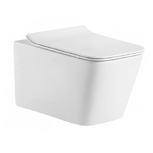 Подвесной унитаз Bravat Manno C21201UW-RUS сиденье с микролифтом, белый