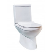 Напольный унитаз-компакт Bravat New Moon CX2164UW-PB-RUS/CY2164W-PB-RUS сиденье с микролифтом, белый