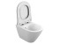 Подвесной безободковый унитаз Cersanit City Oval Clean On DPL EO slim, крышка-сиденье с микролифтом, белый, A63114