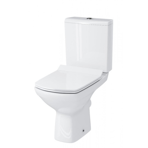 Напольный унитаз Cersanit CARINA NEW CLEAN ON S-KO-CAR011-3/5-COn-S-DL-w, крышка микролифт, безободковый