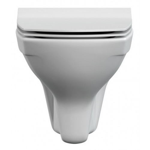 Подвесной безободковый унитаз Cersanit Carina XL Clean On DPL EO slim, крышка-сиденье с микролифтом, белый, S-MZ-CARINA-XL-COn-S-DL-w, 62955-2