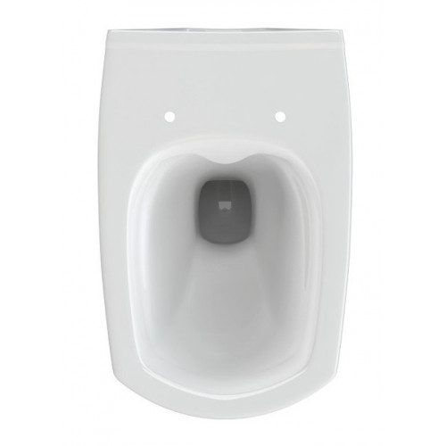 Подвесной безободковый унитаз Cersanit Carina XL Clean On DPL EO slim, крышка-сиденье с микролифтом, белый, S-MZ-CARINA-XL-COn-S-DL-w, 62955-5