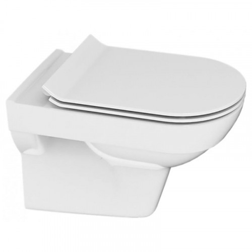 Подвесной унитаз Cersanit City New Clean On S-MZ-CITY-COn-S-DL-w, крышка микролифт