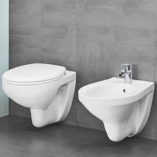 Подвесной унитаз Grohe Bau Ceramic 39351000, безободковый, крышка микролифт-4