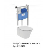 Инсталляция Ideal Standard ProSys E212101 с унитазом Connect Air AquaBlade E005401, сиденье микролифт, комплект
