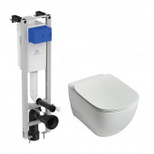 Инсталляция Ideal Standard Prosys Eco Frame M с безободковым унитазом Tesi Rimless, крышка микролифт, комплект,, E233267/T355101