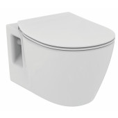 Подвесной безободковый унитаз Ideal Standard Connect Rimless белый, сиденье микролифт, E822301