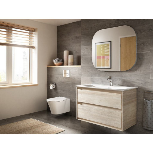 Подвесной безободковый унитаз Ideal Standard Connect Air Rimless белый, сиденье микролифт, K819501-6