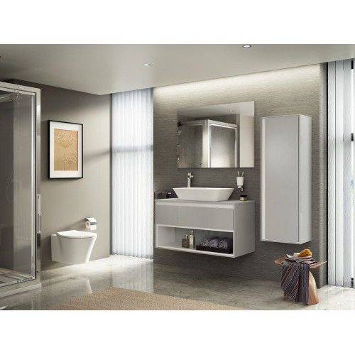 Подвесной безободковый унитаз Ideal Standard Connect Air Rimless белый, сиденье микролифт, K819501-7