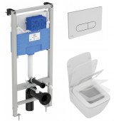 Инсталляция Ideal Standard Prosys с унитазом Strada II AquaBlade®, P387001, сиденье микролифт, комплект