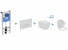 Инсталляция Ideal Standard ProSys R030701 с унитазом Connect AquaBlade E047901, клавиша, сиденье микролифт, комплект