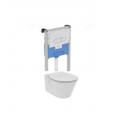 Инсталляция Ideal Standard ProSys R031001 с унитазом Connect Air AquaBlade E005401, сиденье микролифт, клавиша, комплект
