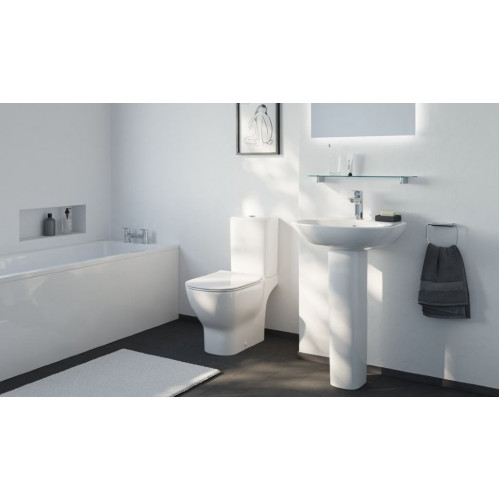 Напольный унитаз Ideal Standard Tesi Silk White AquaBlade, белый матовый, без сиденья, T0087V1/T3568V1-2