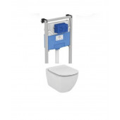 Инсталляция Ideal Standard T386801 с унитазом TESI AquaBlade T007901, сиденье микролифт, комплект