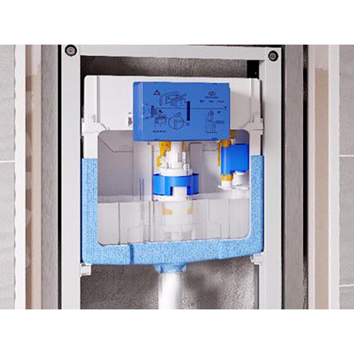 Инсталляция с унитазом Ideal Standard Tesi T387201, сиденье микролифт, клавиша хром, комплект-11