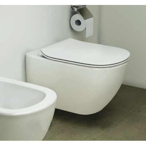 Инсталляция с унитазом Ideal Standard Tesi T387201, сиденье микролифт, клавиша хром, комплект-14