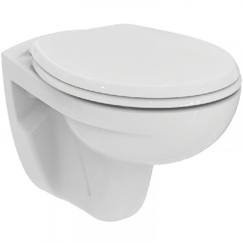 Инсталляция Ideal Standard ProSys Eco Frame M W660101 с унитазом Eurovit Rimless безободковый Cut Rimless c сиденьем микролифт E131801, комплект-6