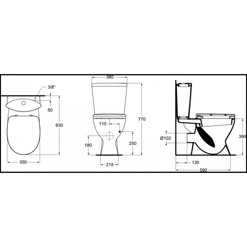 Напольный унитаз Ideal Standard Oceane Junior W909001 крышка микролифт-1