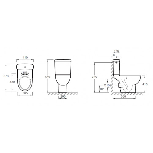 Напольный унитаз Jacob Delafon Odeon Up 4956CK-00-1